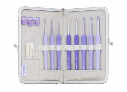Tulip Tulip Knitting Needles ETIMO Murasaki Crochet Set with Cushion Grip TEM001