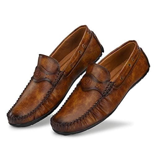 Prolific Men Casual Loafers (Tan, Numeric_10)
