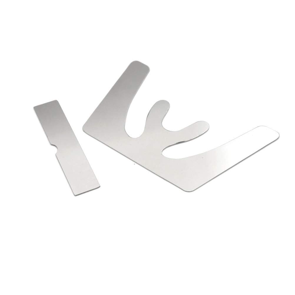 1Set Stainless Steel Dental Fox Plane Plate Occlusal Maxillary Casting Jaw