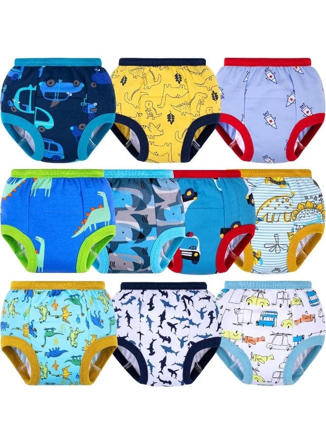 BIG ELEPHANT 10 Packs Baby Girls' and Boys' Potty Training Pants