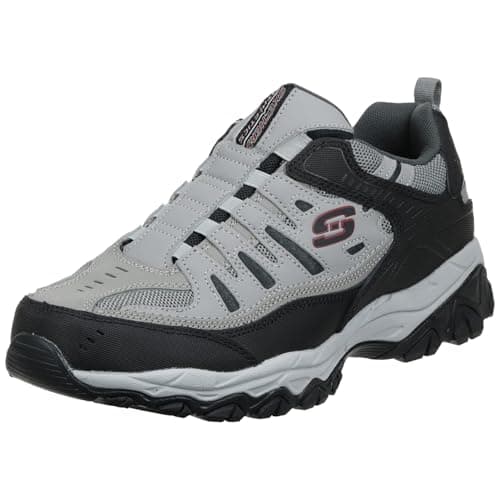 Skechers mens After Burn M. Fit Loafer, Gray/Black, 8 X-Wide US