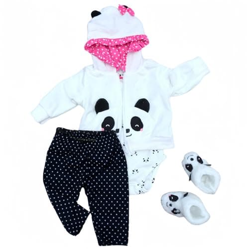 Reborn Baby Doll Clothes Panda Outfit for 1620 Inch Newborn Baby Doll Baby Doll Clothes Accessories fit 1620 Inch Reborn Dolls GirlsBoy Baby Clothing