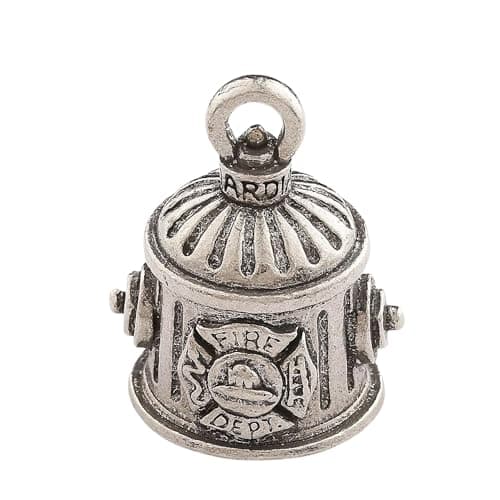 Guardian Bell Fire Good Luck Bell w/Keyring & Black Velvet Gift Bag | Motorcycle Bell | Lead-Free Pewter | Good Luck Gift to Friends & Family | Bike Bell | Made in USA