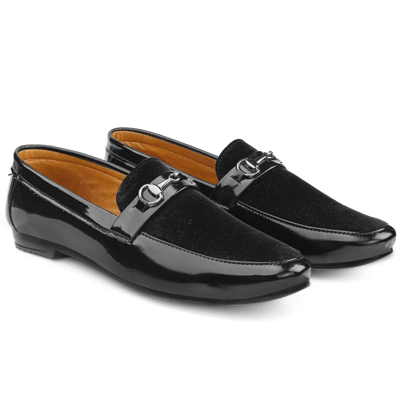 Men's Black Formal Pu Leather Loafer & Mocassins Shoes-6-UK