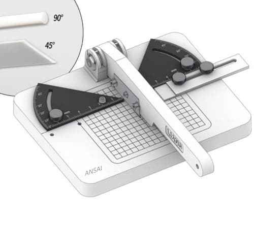 ANSAI Miter Cutter, Angle Cutting Station with 3 Replacement Blades, Assembly Required