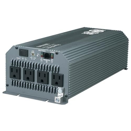Tripp Lite Power Compact Inverter, 1800W, 12VDC, 120V, 5-15R, 4 Outlets for Automobiles, RVs, Trucks, Fleet Vehicles & Emergency Vehicles (PV1800HF)