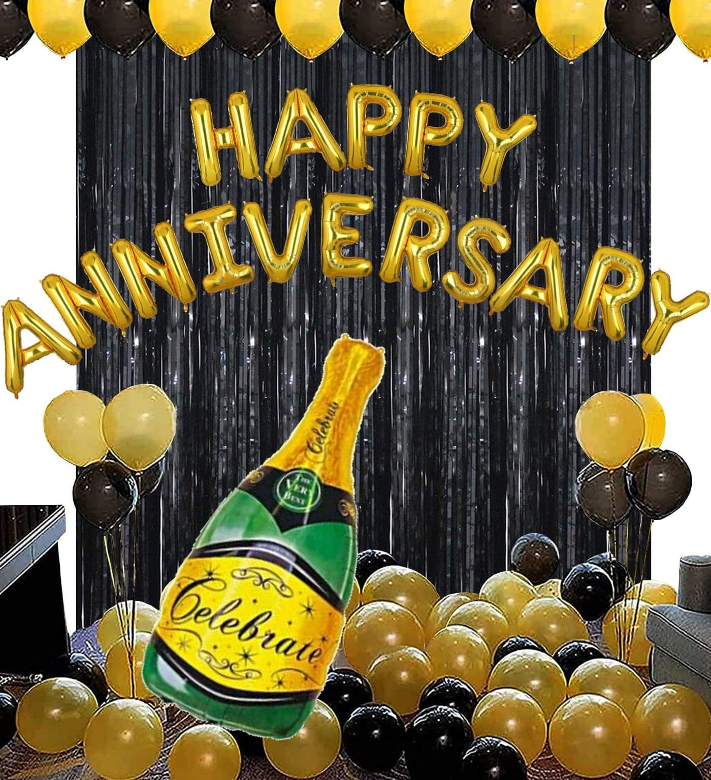 GRAND SHOP Happy Anniversary Balloons Decoration Set of 59 Pcs
