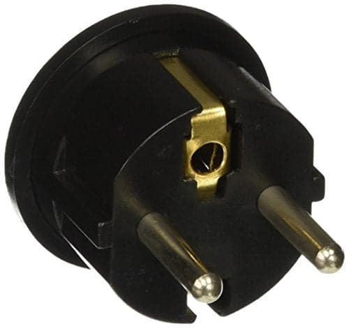 Ckitze USA to Europe, Germany, France, Russia Plug Adapter – Type E/F Schuko Grounded American to European Plug Adaptor - CE Certified for Mobile Cell Phone, Laptop, Tablet Chargers and More