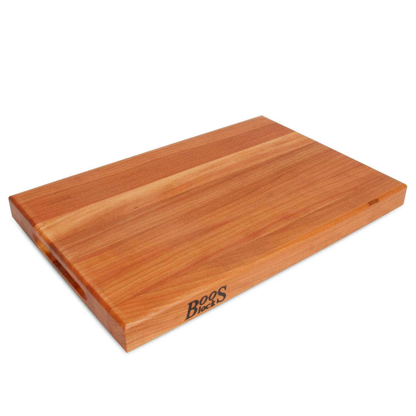 John Boos RBoard Series 18 x 12 Cherry Cutting Board 15 Thick Butcher Block Wooden Reversible Kitchen Prep Chopping Slab wRecessed Finger Grips Edge Grain Construction