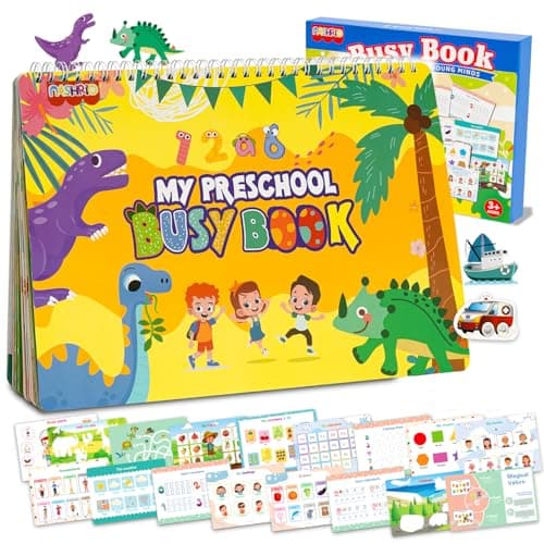 NASHRIO Montessori 24 Themes Busy Book for Toddlers 35 Engaging Preschool Learning Activities for Home School Travel Educational Toy for 36 Year Old Boys Girls