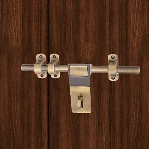 Atom 12 Inch Zinc Aldrop | Fancy Aldrop for Door Fittings Kit, Door Accessories | Brass Antique Finish (WZA005)