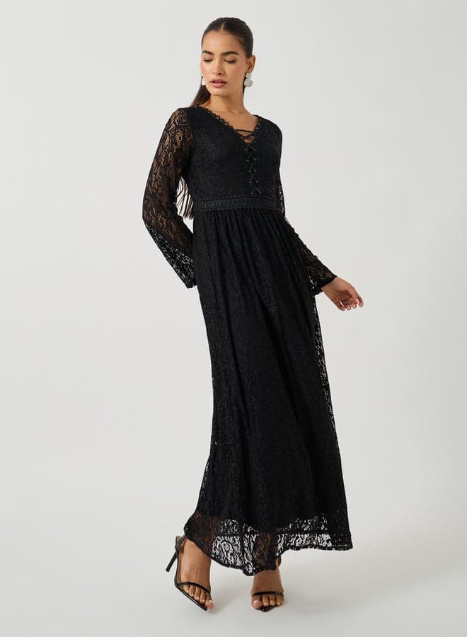 Lace Long Sleeve Dress