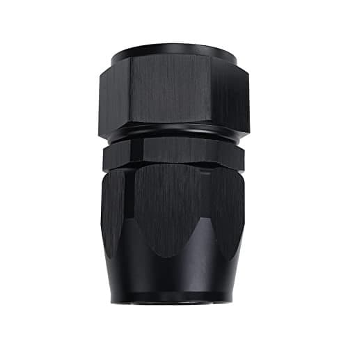 AC PERFORMANCE -16 AN Straight Swivel Hose End Fitting Aluminum Black