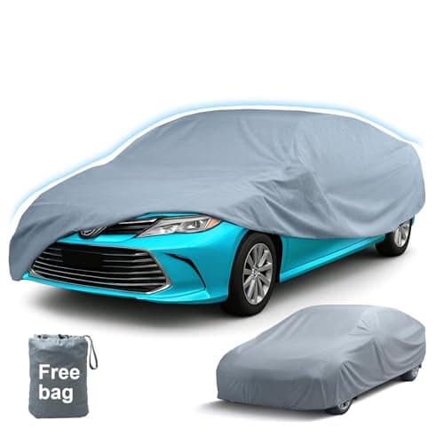 Leader Accessories Car Covers for Automobiles All-Weather Limited Waterproof, Breathable Full-Exterior Covers for Indoor and Outdoor Use, Fits Sedans 206"-228"