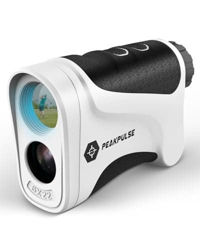 PEAKPULSE Golf Rangefinder 17000 Yards with Pin Seeker 6X Magnification High Clarity LCD Display Slope Mode Waterproof Laser Range Finder for Golfing No Magnets