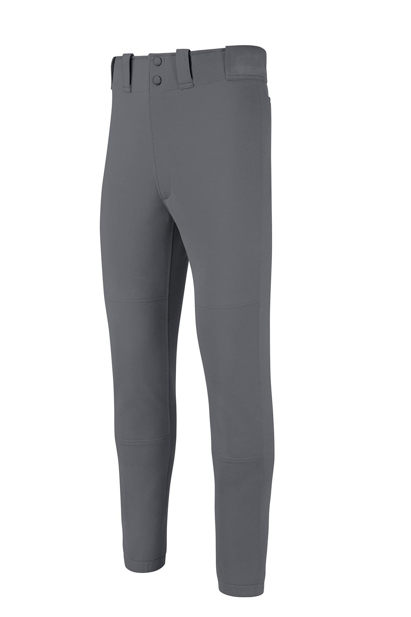 Mizuno Youth Select Baseball Pants With Elastic Bottom Closure Dark Charcoal XLarge