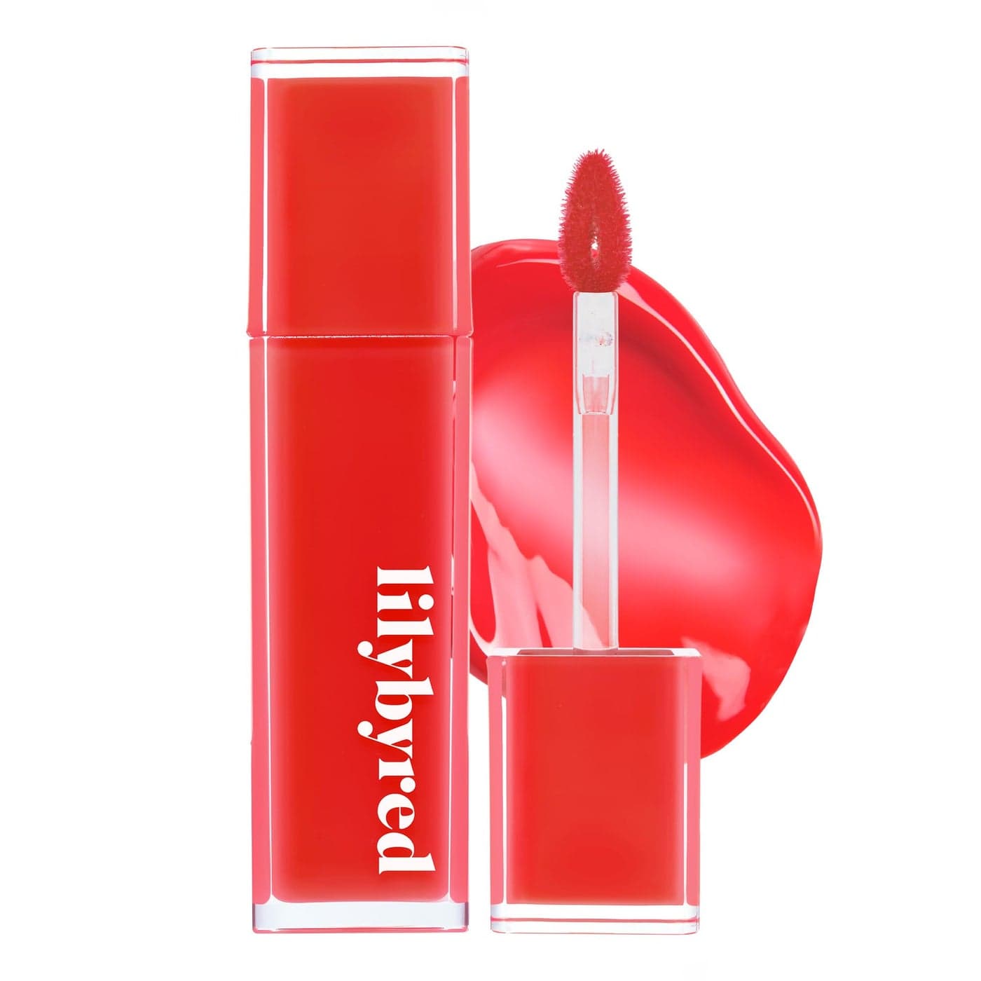 lilybyred Bloody Liar Coating Tint Korean Glossy Lip Stain Vivid Juicy Color Syrupy Shine Moisturizing LongLasting SmudgeProof NonSticky Lightweight 014 oz 08 Confident Cherry Tomato