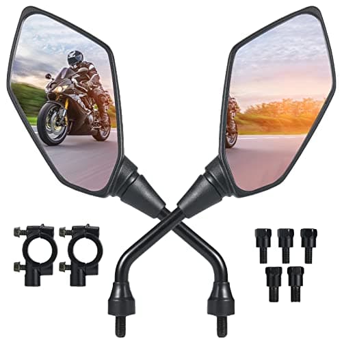 Motorcycle Mirrors OFIG ATV Mirrors with 78 Handlebar Mount Compatible with Motorcycle Scooter Moped ATV Snowmobile Polaris Sportsman Dirt Bike Cruiser Chopper