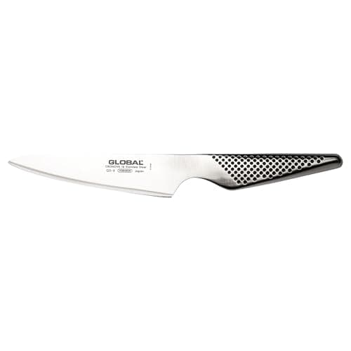 Global 5 inch Chef's Utility Knife - Lightweight Japanese Stainless Steel, Razor-Sharp Edge, Made in Japan, GS-3