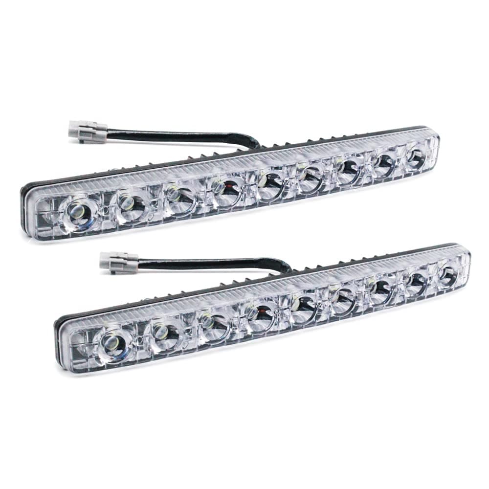 YIJINSHENG Car Universal Fit 9 LED High Power LED Daytime Running Lights DRL Kit Extreme Bright Spot Fog Lamp Xenon White Auto Accessories