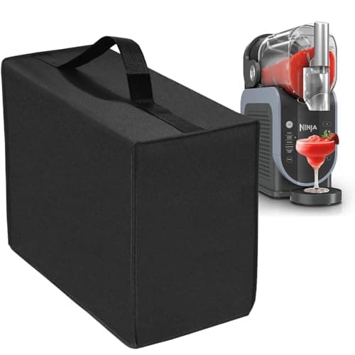 NUENSS-ROR Slushie Machine Cover for Ninja Slushie Machine Frozen Drink Maker, Heavy Duty Thickened Waterproof Slushie Machine Cover Case for Ninja FS301C/FS301 SLUSHi Frozen Drink Maker(Black)