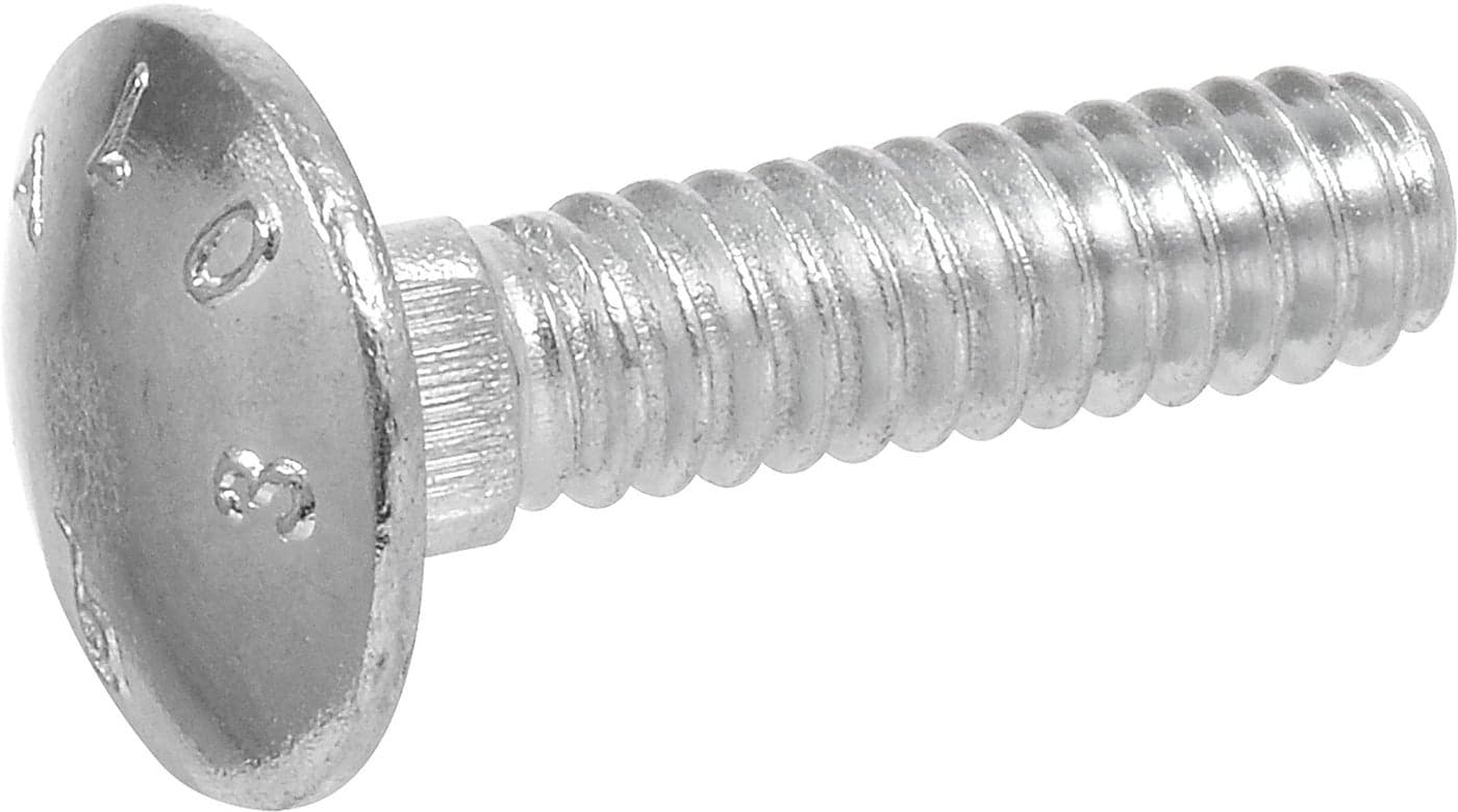 Hillman 240234 Carriage Bolt 716 x 2Inch Steel ZincPlated Silver 50Pack