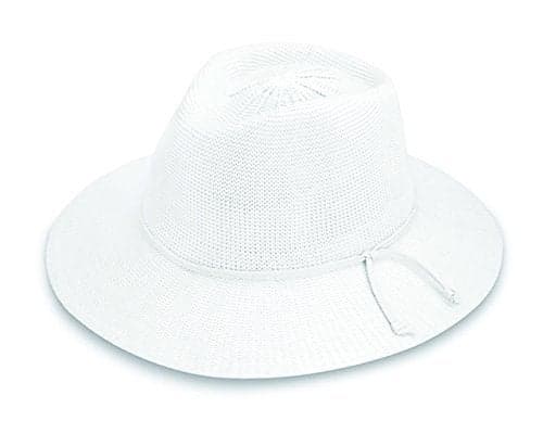 Wallaroo Hat Company – Women’s Victoria Fedora – UPF 50+ Sun Protection, Wide Brim, Packable Design and Adjustable Sizing for Medium Crown Sizes – Sun-Smart Hat for Everyday (White)