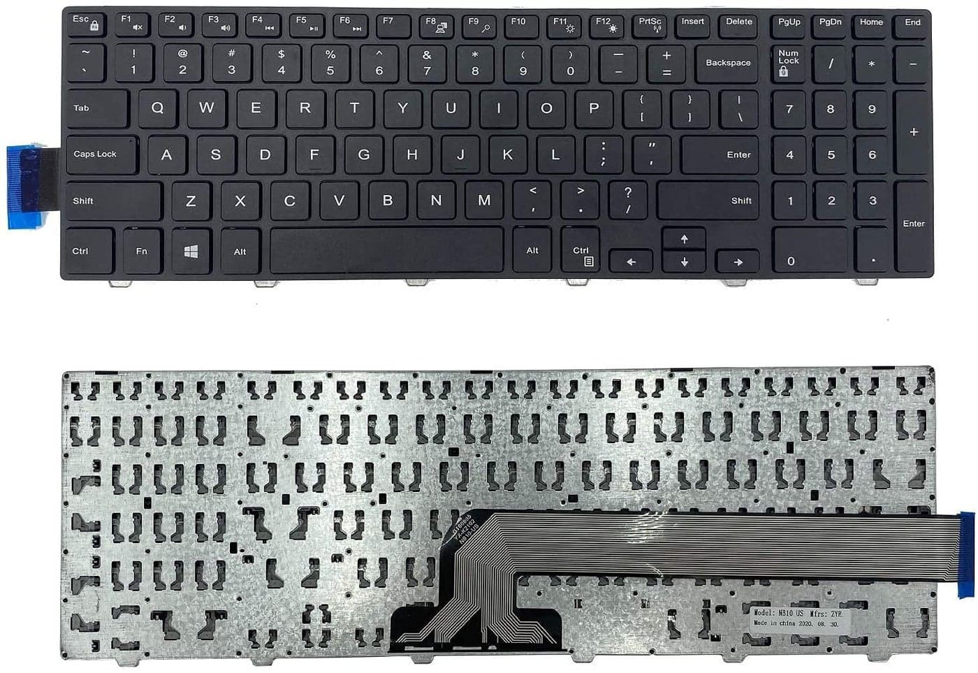 WISTAR Laptop Keyboard for Dell inspiron 15 3000 Series, 15 3541 3542 3543 3552 3553 3558, 15 5000 Series, 15 5545 5547 5548 5552 5557 5559 7558 7559 & inspiron 17 5000 Laptop US