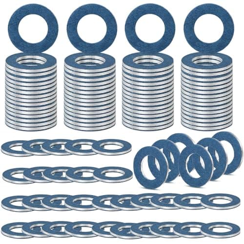FANHAY 100pcs Oil Drain Plug Gasket Washer for Toyota Lexus Scion Aluminum M12 Crush Washer Seals Rings Replaces# 90430-12031 90430-12031