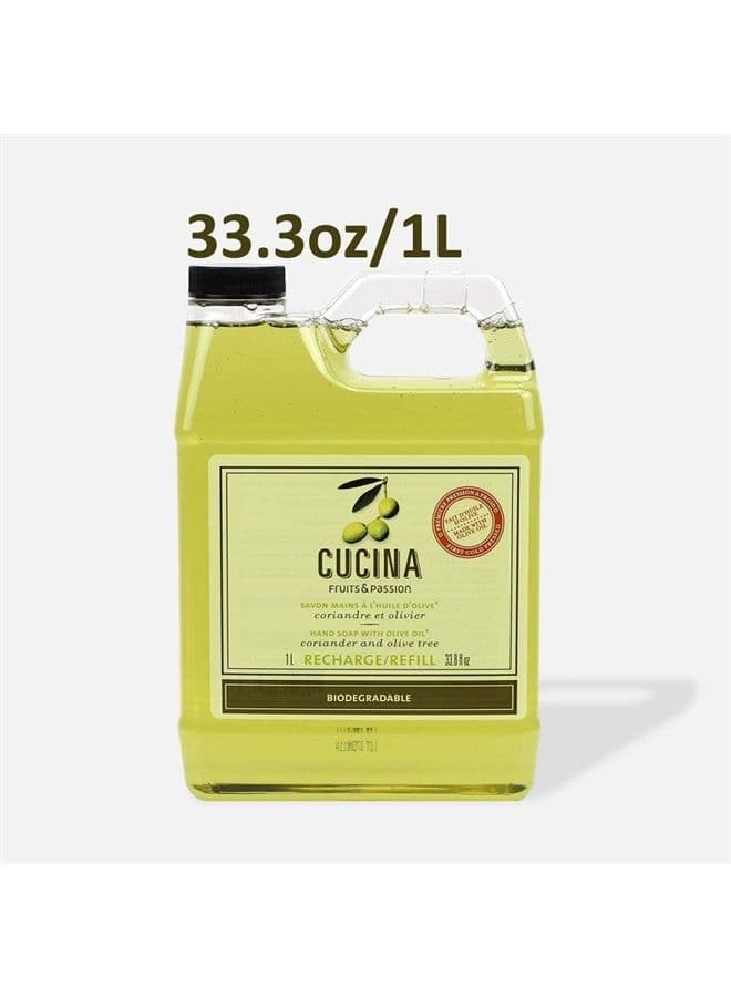 Purifying Hand Wash Refill, 33.8 Oz Plastic Jug (2, Coriander and Olive Tree)