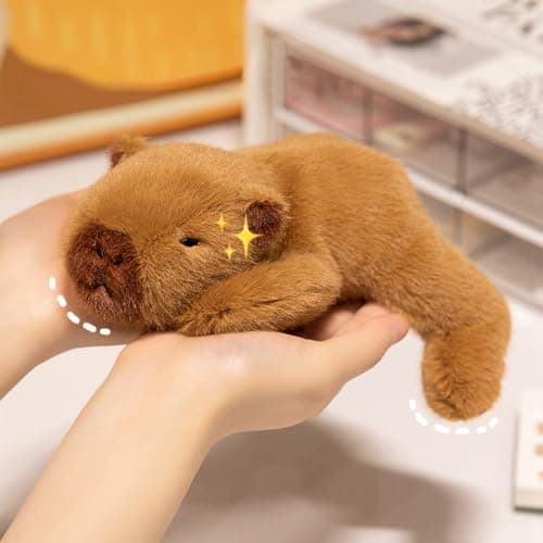 Ditucu Cute PalmSized Capybara Stuffed Animal Soft Capibara Plush Doll Small Plushies Toys Gifts for Kids Brown 78 inch