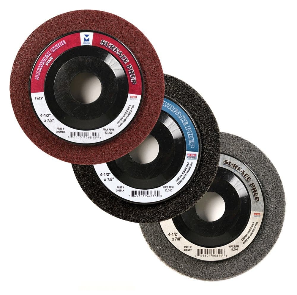 Mercer Industries 396MRN 412 x 78 Maroon NonWoven Surface Preparation Wheels 10 Pack