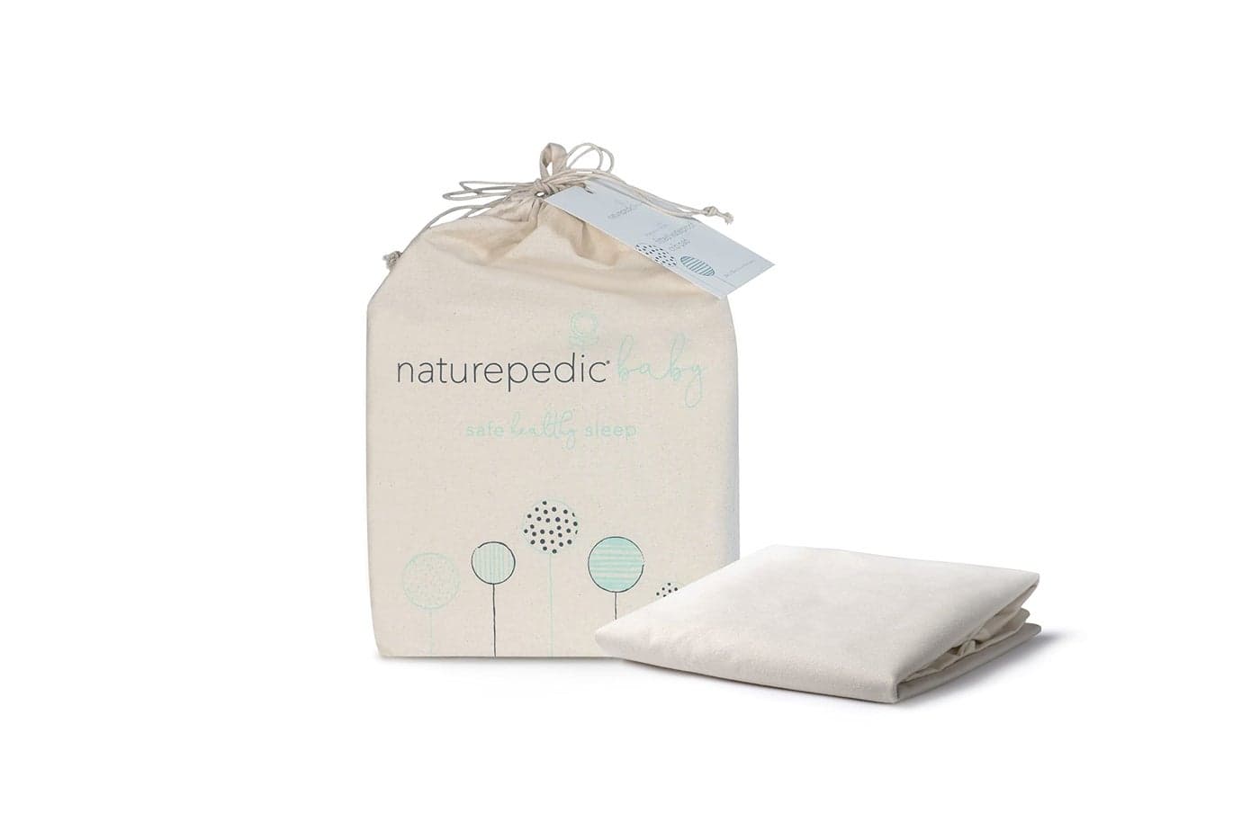 Naturepedic Organic Contoured Changing Pad Cover Easy to Clean Lightweight Portable Comfort 2Sided and 4Sided Baby Diaper Changing Pad Cover 16 x 31