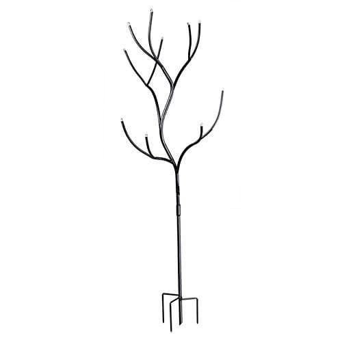 Evergreen Garden Classic Glass Bottle Tree | Made of Rustproof Metal | 5 Feet Tall | Colorful Garden Decorative Bottle Holder & Outdoor Decor | Holds Up to 10 Bottles