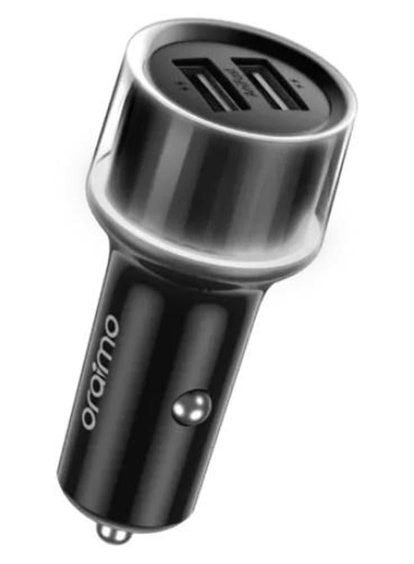 Oraimo Highway 15 15.5W Car Charger , Dual USB Output , black