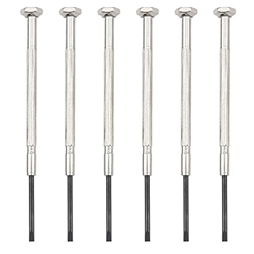 6Pcs Yootones Clarinet Screwdriver Metal Mini Saxophone Screwdriver Saxophone Parts Compatible with Clarinet Saxophone Flute Piccolo Instrument