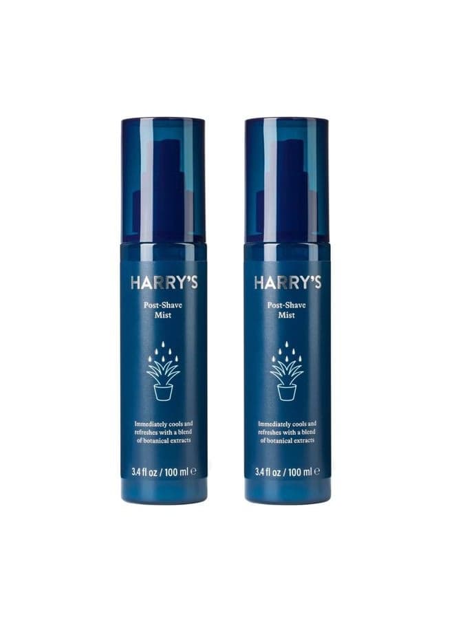 Post Shave Mist, Alcohol-Free Formula made with Aloe, Eucalyputus, and Tea Tree, 3.4 Fl. Oz, Pack of 2