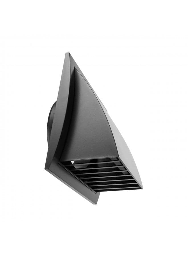 6'' Inch Exhaust Hood Vent with Rain Cover, Black/Anthracite, Indoor and Outdoor Air Vent Cover, HVAC Exhaust Vent Duct Cover, Inch Exhaust Cap (6 Inch, Black/Anthracite)