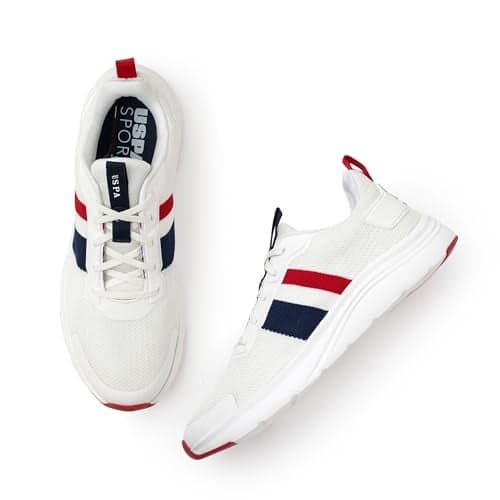 U.S. Polo Assn. Mens |Mullen 2.0|Off White Stylish Casual Sneaker Shoes for Man, 10 UK