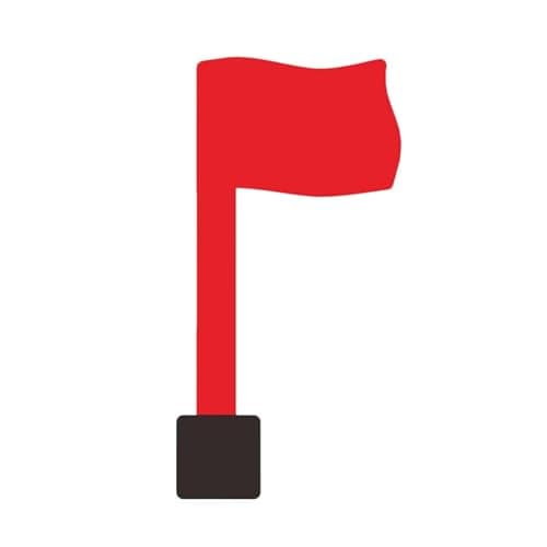 Mailbox Replacement Flag Kit Red Flag for Mailbox Universal Replacement with Double Sided Sticky Pads