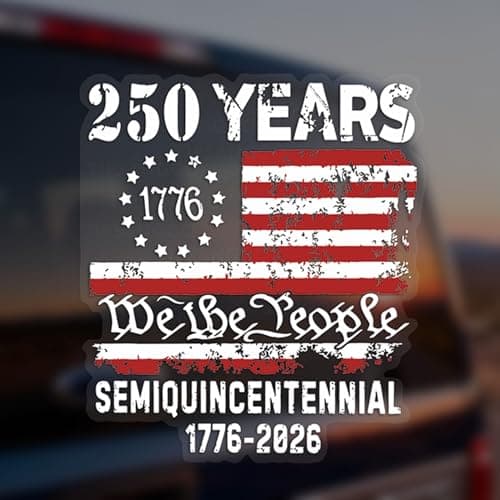 TIPSANGGO 17762026 US 250th Anniversary Car Decal for Truck SUV Window