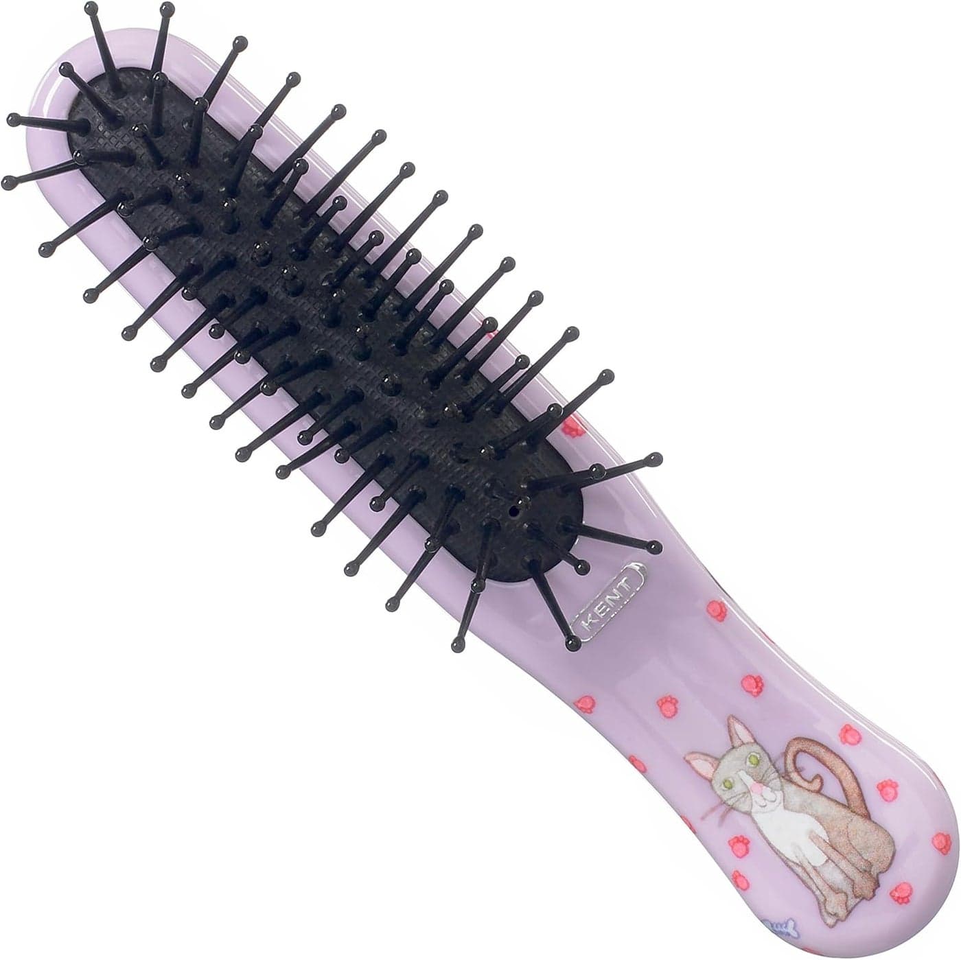 Kent ArtHedz Cats Designed Pocket Size Hairbrush