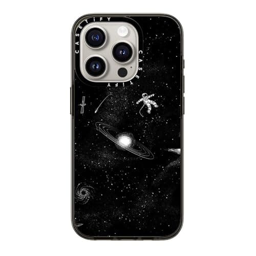 CASETiFY Compact Case for iPhone 15 Pro Lightweight 4 ft 2X Military Grade Drop ProtectionSlim Gravity 30 Clear Black