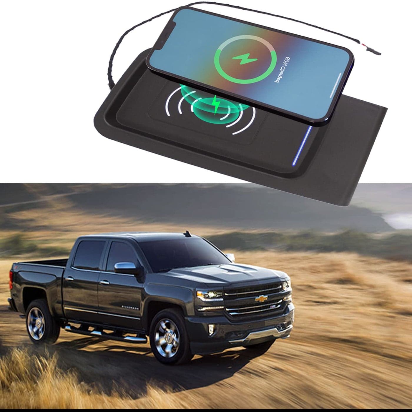 Xipoo Wireless Charger Compatible with 20152018 Chevy Silverado GMC Sierra Wireless Charging Tray Jump Seat Replacement for 20152018 Chevy Silverado Accessories