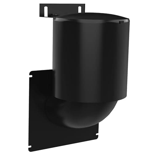 Dryer Vent Cover 4 inch, Seal Natural Energy Saving, Replacement Vents UV Resistant with Screws and Washers Necessary for Installation (Black)