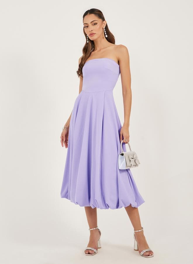 Strapless Midi Dress — XL