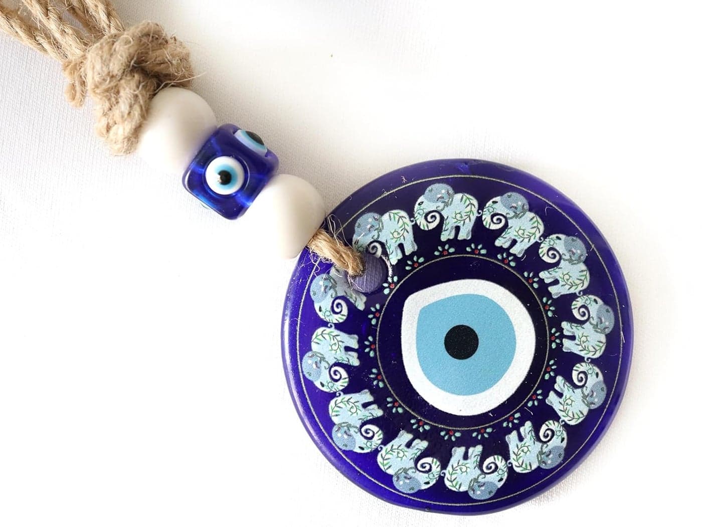 The Spiritual Living Evil Eye Hanging Evil Eye Hanging for Home Entrance Evil Eye for Car Feng Shui Items for Good Luck 8 INCH Health Wealth Ideal for Gifting Home Decor