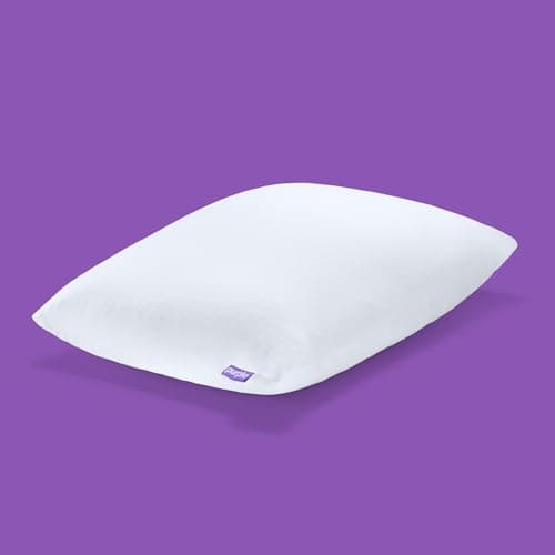 Purple Freeform Pillow - Standard Size, Customizable Support with GelFlex Grid & MicroFlex Moon Foam - Pressure Relief, Cooling, Extra Filling & Adjustable Height