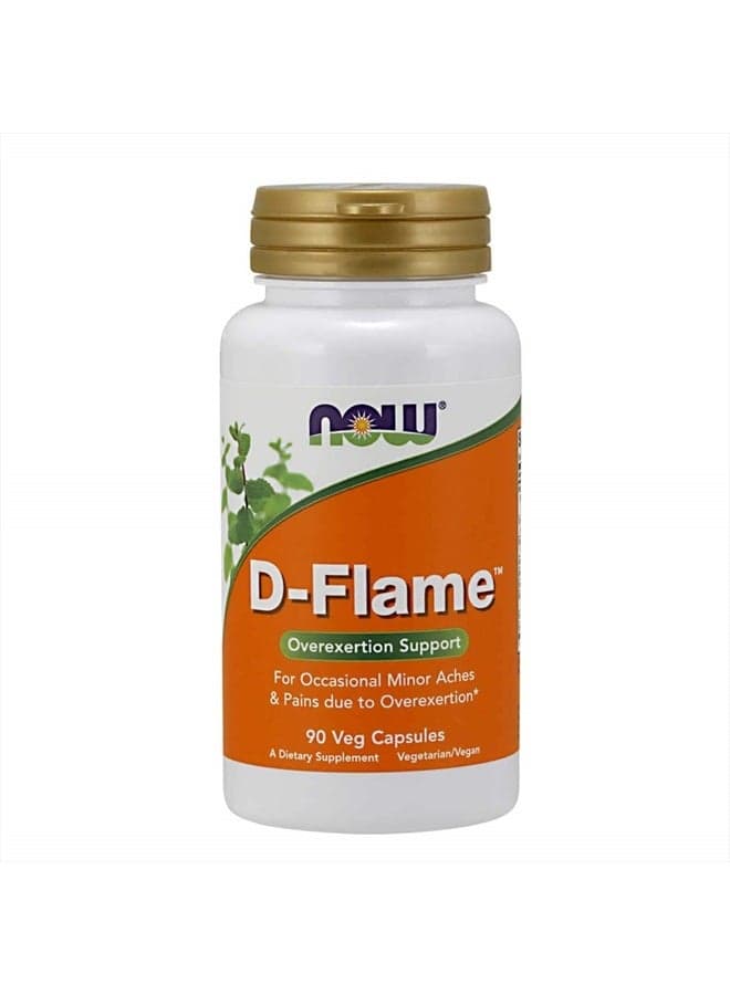 Supplements, D-Flame™ with a Blend of Complementary Herbs, Overexertion Support*, 90 Veg Capsules