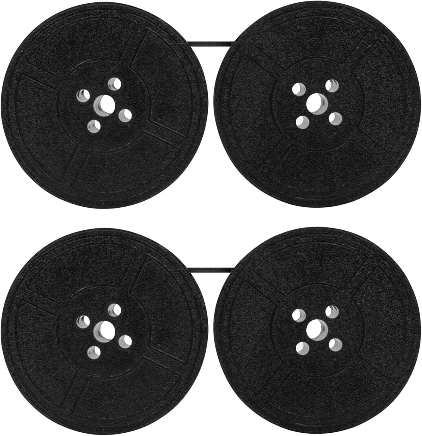 Vintage Manual Typewriter Spool Ribbon Black Ink for Royal 2 Pack